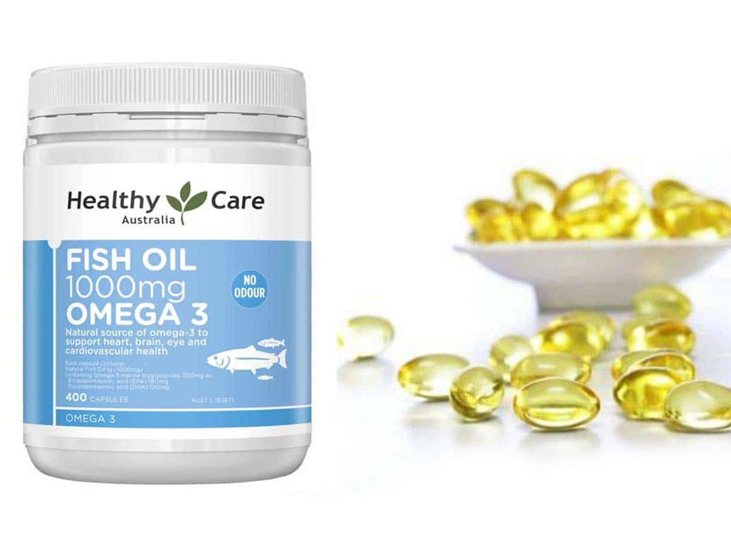 Healthy Care Fish Oil 1000mg Omega 3 400 Capsules