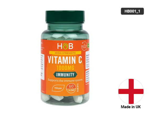 Holland & Barrett Vitamin C 1000mg – Supports Immune Health and Antioxidant Protection, 60 Tablets
