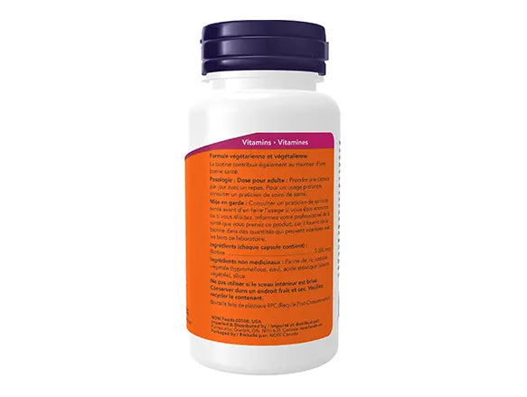 Now Biotin 5000mcg 60 Veg Capsules