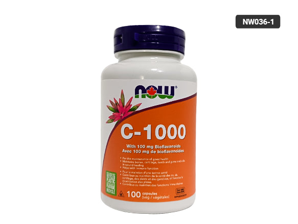 Now C - 1000 with 100mg Bioflavonoids 100 Veg Capsules in Sri Lanka