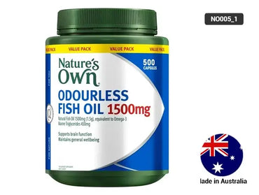 Natures Own Odourless Fish Oil 1500mg 500 Capsules in Sri Lanka