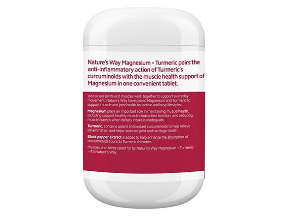 Natures Way Magnesium + Turmeric 150 Tablets in Sri Lanka
