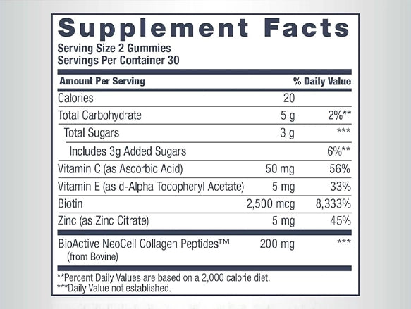 NeoCell Hair, Skin & Nails Beauty Builder – Collagen, Biotin & Vitamin C 60 Gummies in Sri Lanka