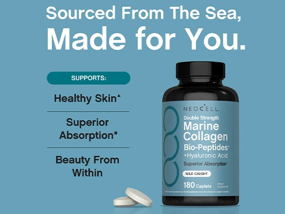 NeoCell Marine Collagen Bio-Peptides + Hyaluronic Acid 180 Caplets in Sri Lanka