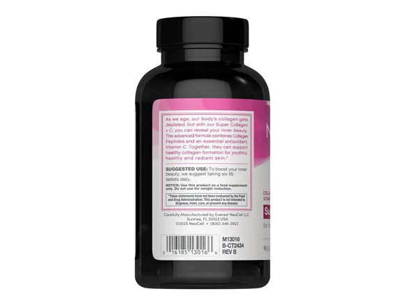 NeoCell Super Collagen + Vitamin C Type 1 & 3 for Skin, Hair, Nails & Joint Support 360 Tablets
