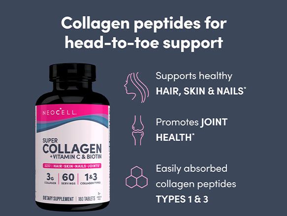 Neocell Super Collagen Vitamin C & Biotin 180 Tablets in Sri Lanka