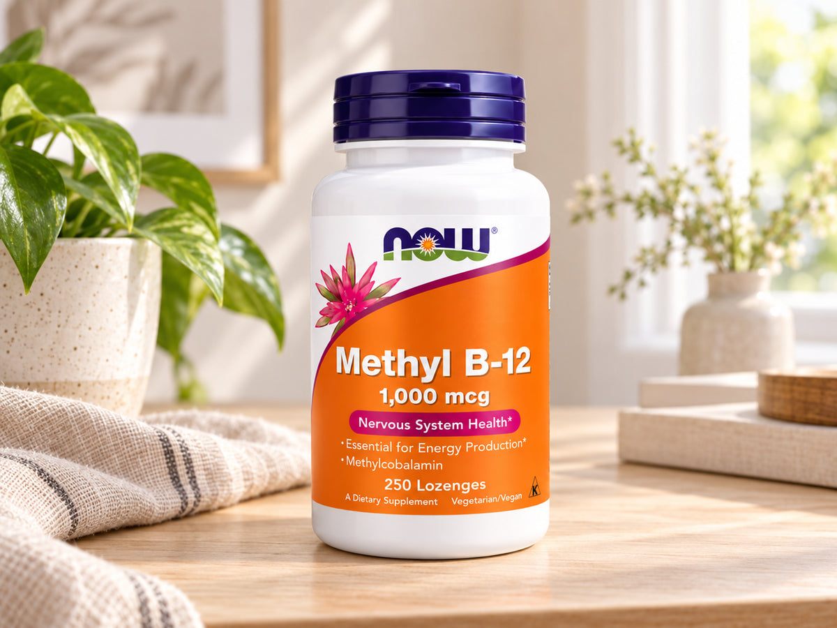 Now Methyl B-12 1000 mcg 250 Lozenges in Sri Lanka at SupplementVault.lk