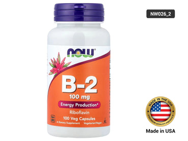Now Vitamin B-2 100mg 100 veg Capsules in Sri Lanka