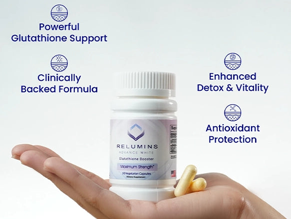 Relumins Advance White Glutathione Booster - Max Strength 30 Veg Capsules in Sri Lanka