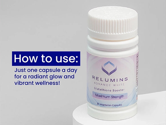 Relumins Advance White Glutathione Booster - Max Strength 30 Veg Capsules in Sri Lanka