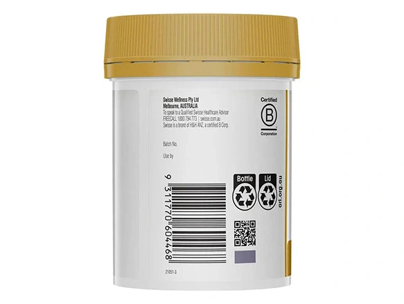 Swisse Beauty Collagen Glow with Collagen Peptides, Grape Seed & Co-enzyme Q10 Is a Premium Quality Formula Supports Skin Elasticity and Firmness.