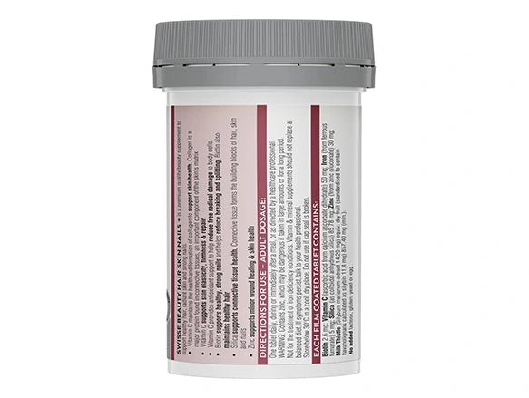 Swisse Beauty Hair Skin Nails+ 60 Tablets In Sri Lanka Supports Collagen Formation, Maintains Healthy Hair, Skin, and Nails & Reduces Free Radical Damage to Cells.