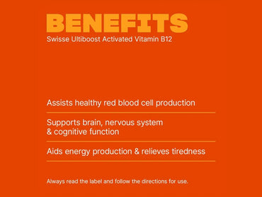 Swisse Ultiboost Activated Vitamin B12 1000mcg 60 Tablets in Sri Lanka