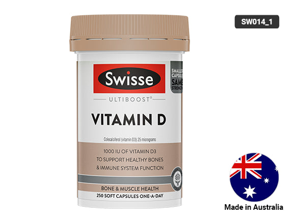 Swisse Ultiboost Vitamin D 250 Capsules in Sri Lanka