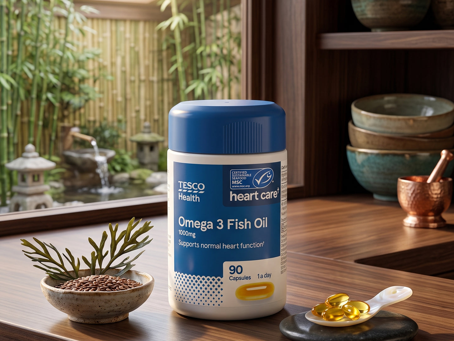 Tesco Omega 3 Fish Oil 1000mg 90 Capsules