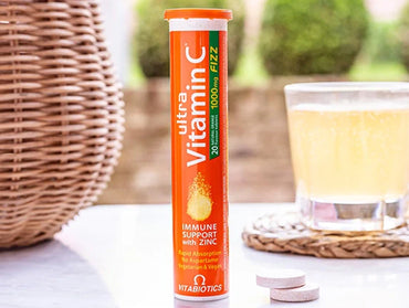Ultra Vitamin C Fizz 20 Tablets give you a strong dose of vitamin C, immune strength, extra antioxidants and energy boost.