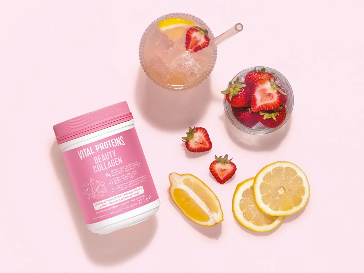 Vital Proteins Beauty Collagen Powder Strawberry Lemon 271g