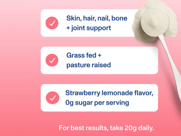 Vital Proteins Collagen Peptides Powder Strawberry Lemonade 782g (27.5oz)