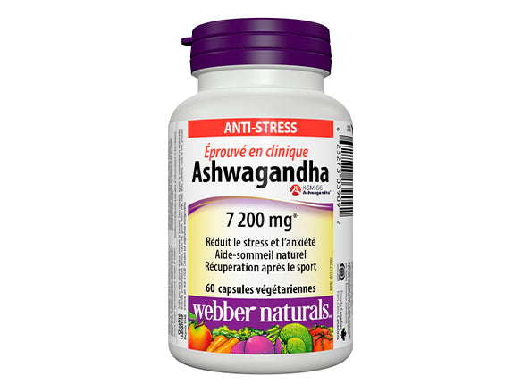 The 7200 mg of Ashwagandha in Webber Naturals plays an important role in supporting a balanced mood, reducing stress, and improving general mental health with each dose.