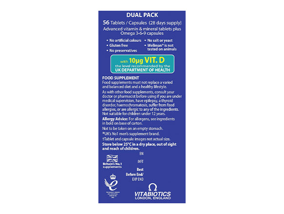 Wellman Plus Omega 3-6-9 Vitabiotics 56 Tablets in Sri Lanka