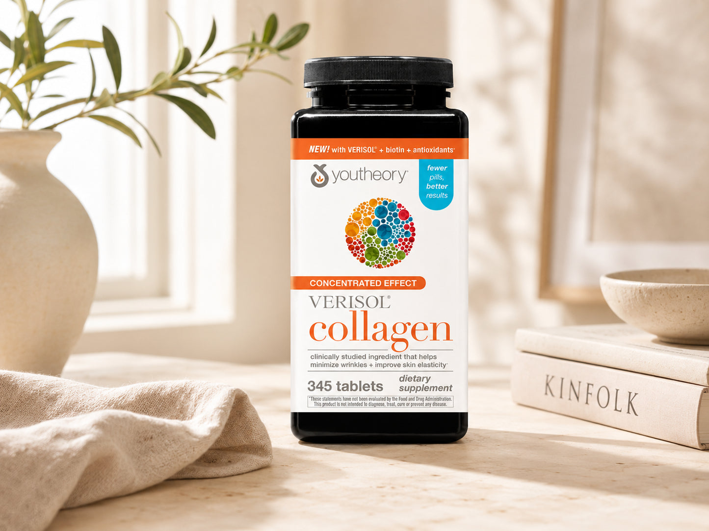 Youtheory Verisol Collagen with Biotin & Vitamin C 345 Tablets