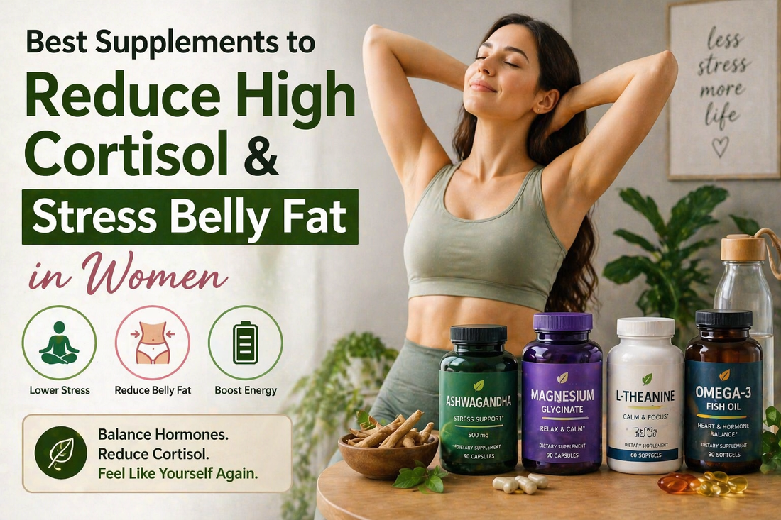 Best Supplements to Reduce High Cortisol & Stress Belly Fat in Women