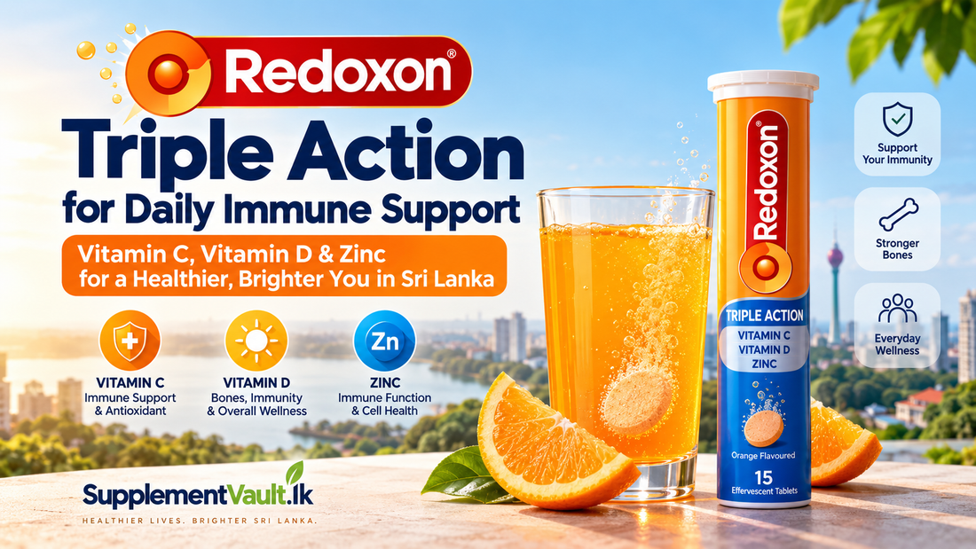 Redoxon Triple Action in Sri Lanka: Vitamin C, Vitamin D & Zinc for Daily Immune Support