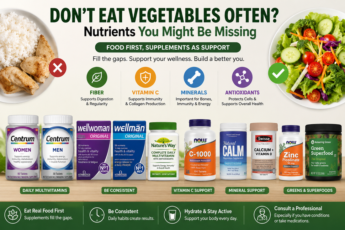 Supplements for People Who Don’t Eat Vegetables Often: What Nutrients Might Be Missing?