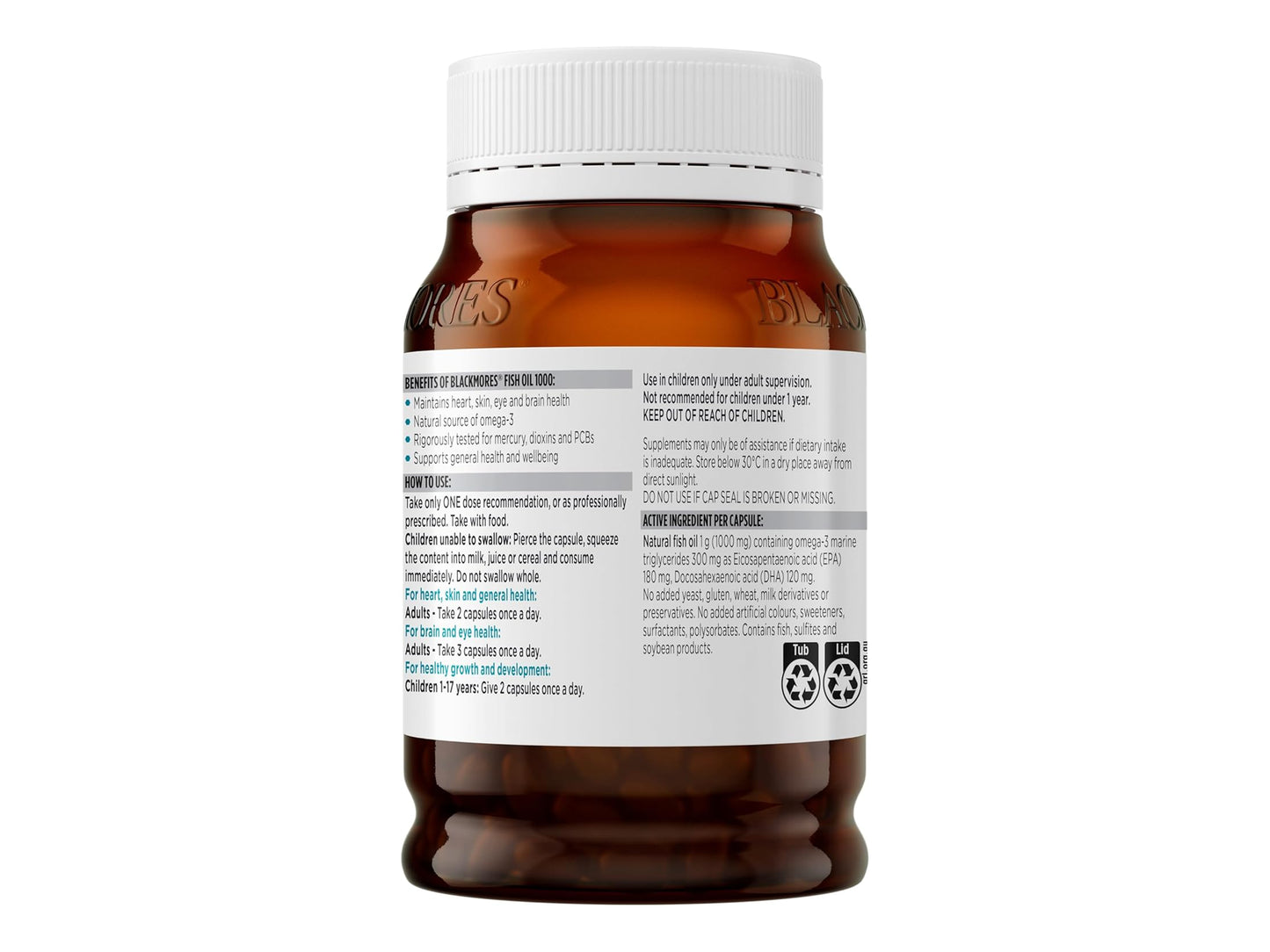 Blackmores Fish oil 1000mg 200 Capsules