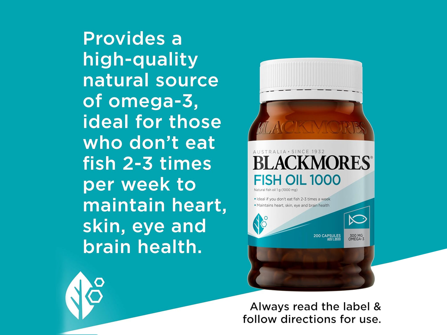 Blackmores Fish oil 1000mg 200 Capsules