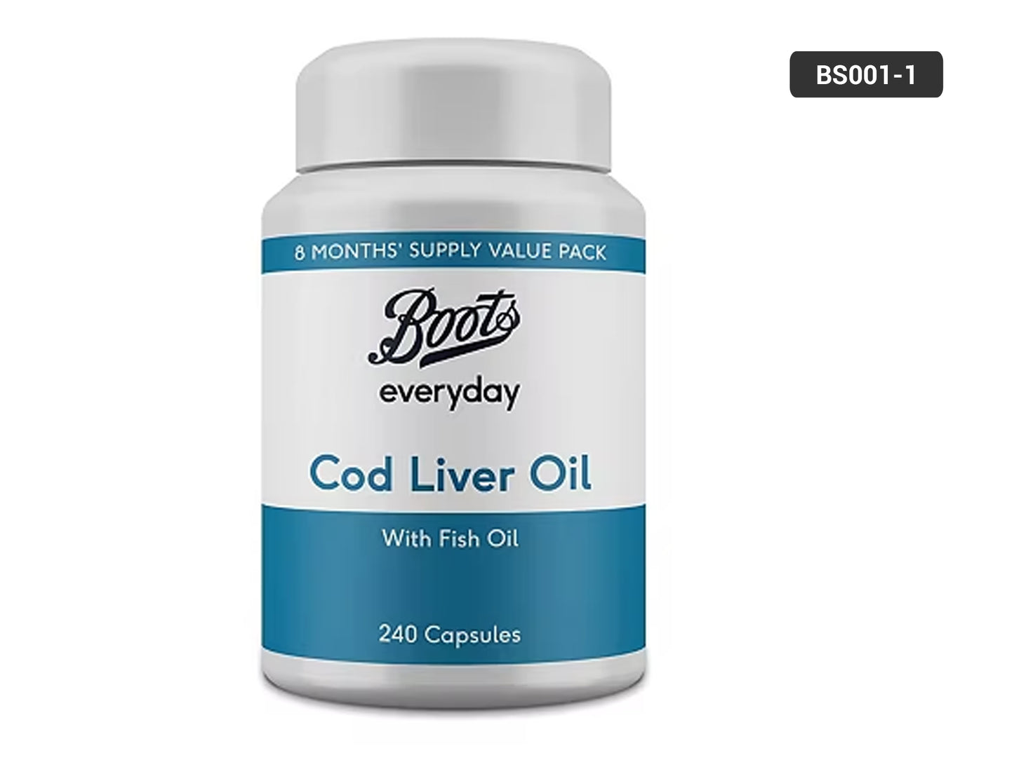 Boots Everyday Cod liver Oil 240 Capsules