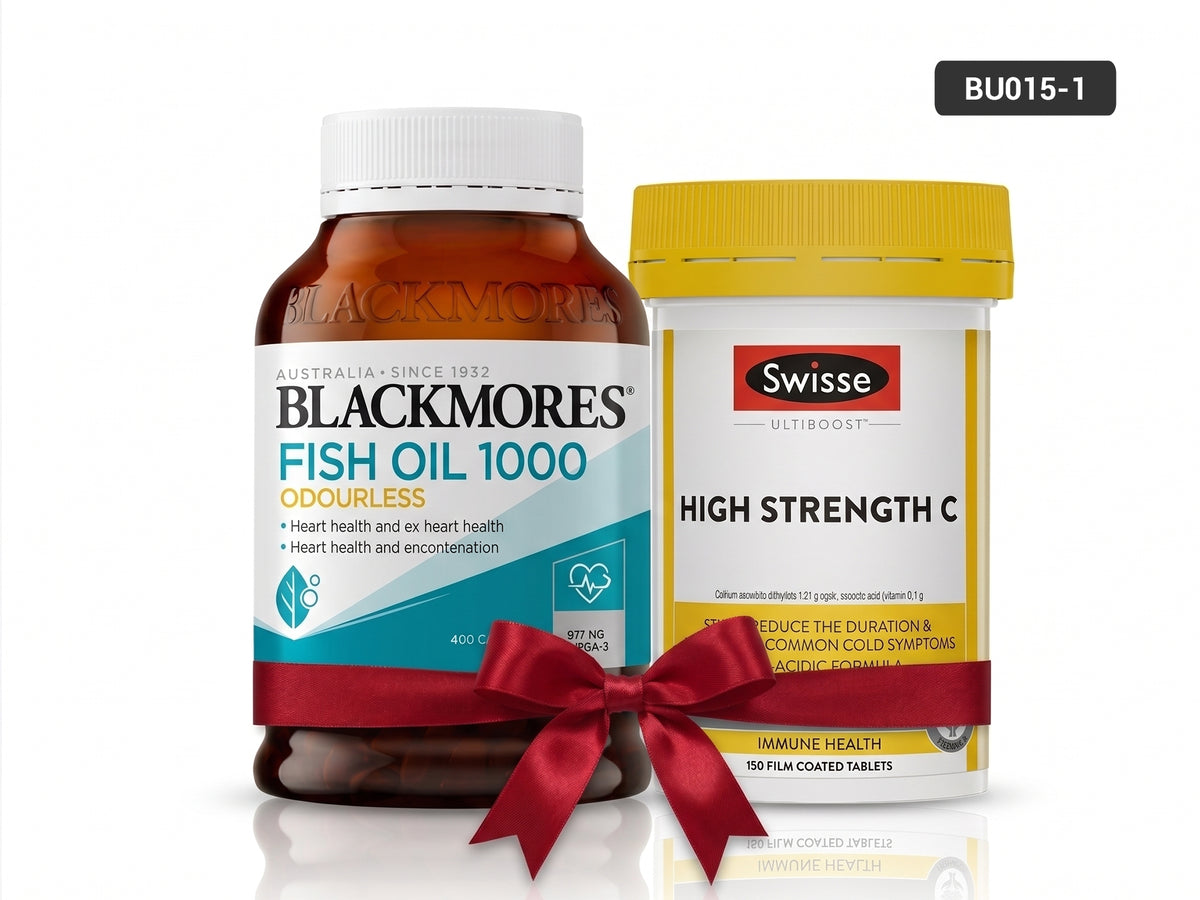Omega-3 Fish Oil + Vitamin C Daily Wellness Bundle