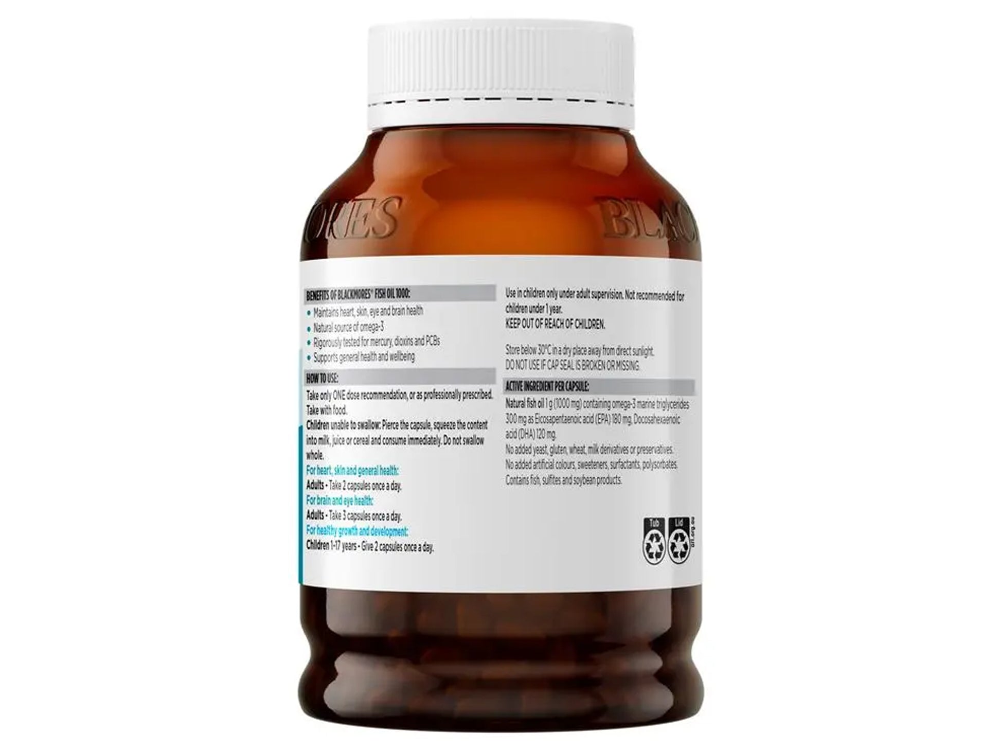 Blackmores Fish Oil 1000 Odourless 400 Capsules in Sri Lanka