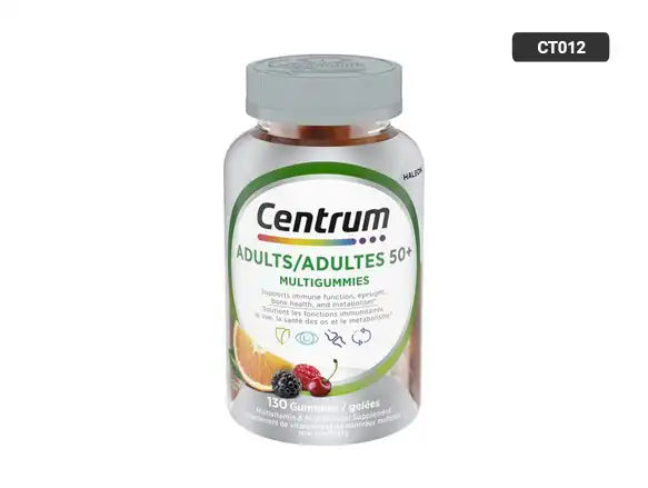 Centrum Adults 50+ MultiGummies 130 Gummies in Sri Lanka - supplementvault.lk