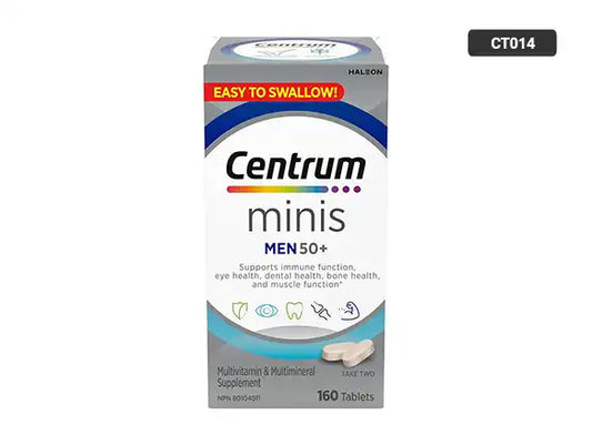 Centrum Minis Men 50+ Multivitamin 160 Tablets in Sri Lanka - SupplementVault.Lk