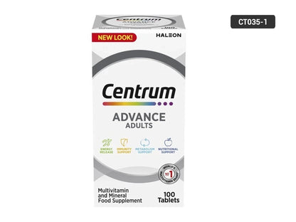 Centrum  Advanced Adults  Multivitamin and Mineral  100 Tablets
