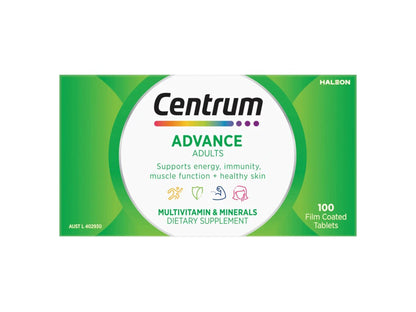 Centrum Advance For Adults Multivitamin 100 Tablets