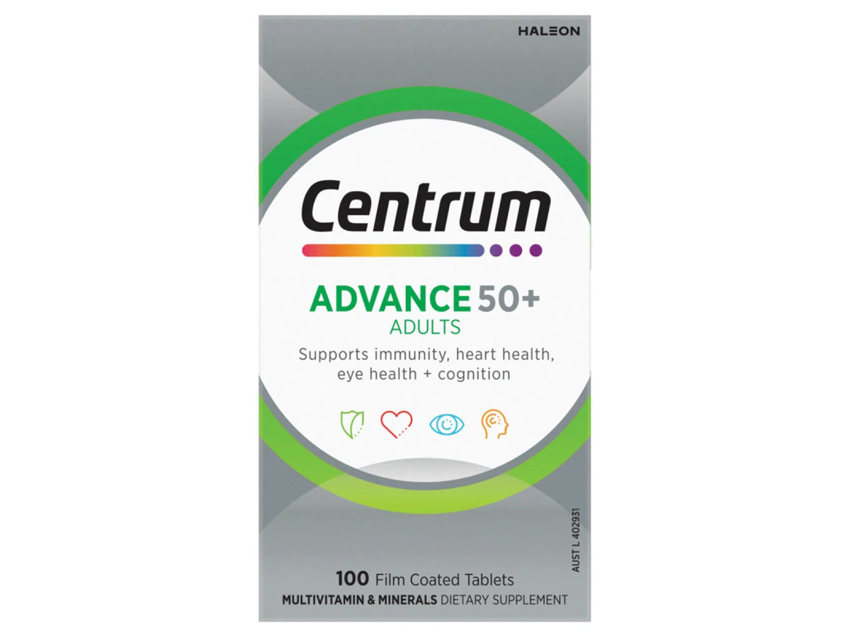 Centrum Advance 50+ For Adults 100 Tablets