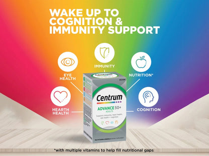 Centrum Advance 50+ For Adults 100 Tablets