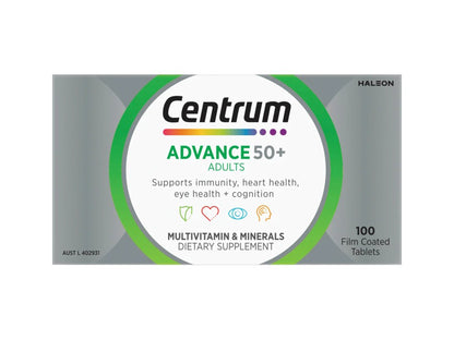 Centrum Advance 50+ For Adults 100 Tablets