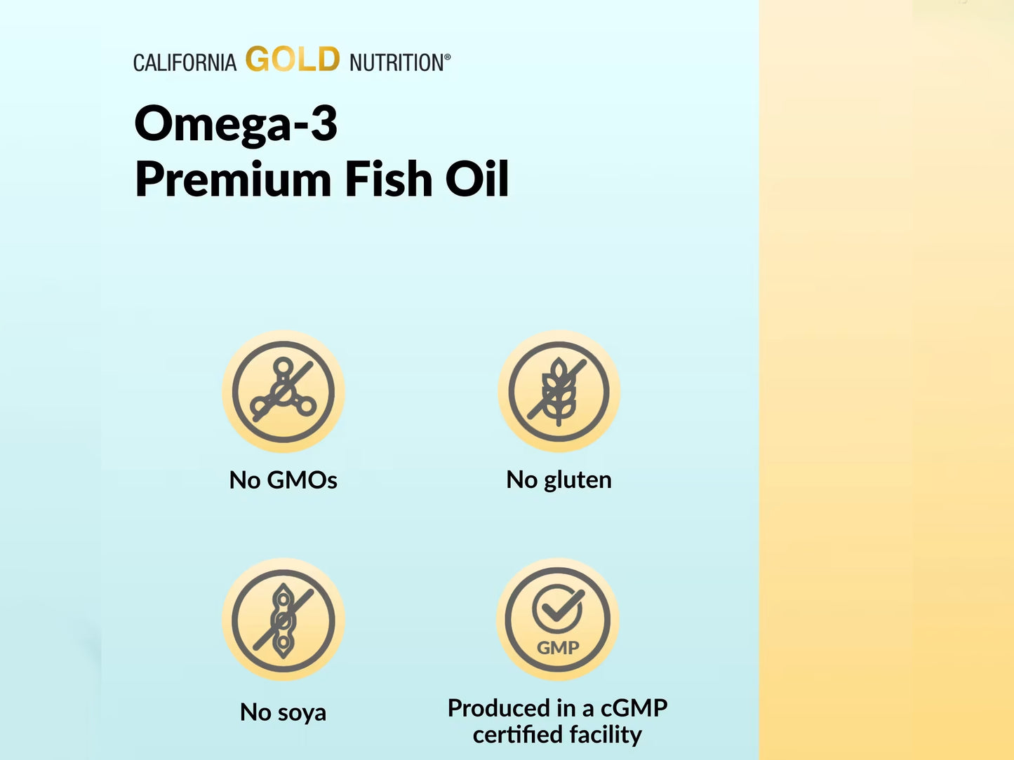 California Gold Nutrition Omega-3 Premium Fish Oil 180 Softgels in Sri Lanka