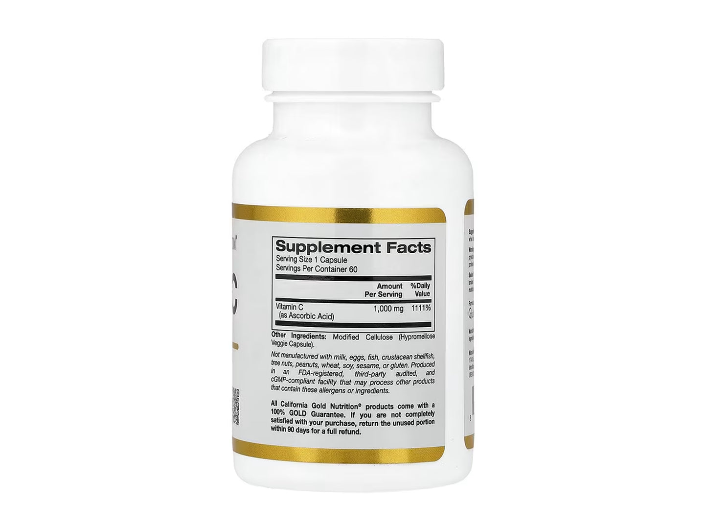 California Gold Nutrition Vitamin C Quali-C 1000mg 60 Veg Capsules in Sri Lanka