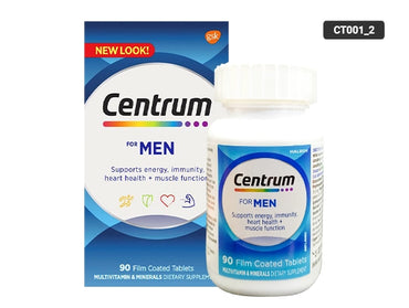 Take care of your overall health with Centrum Men Multivitamin 90 Tablets.