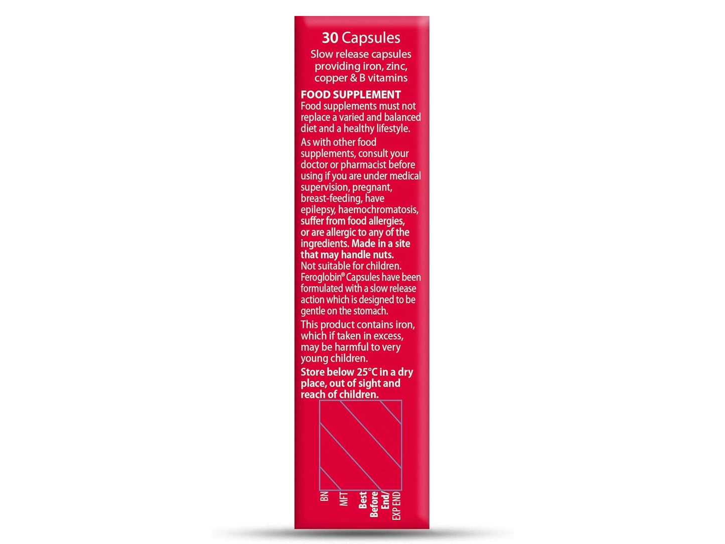 Feroglobin Gentle Iron Slow Release Capsules  30 Capsules