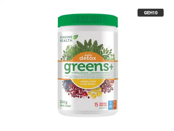 Genuine Health Daily Detox Greens+ 204g in Sri Lanka - supplementvault.lk