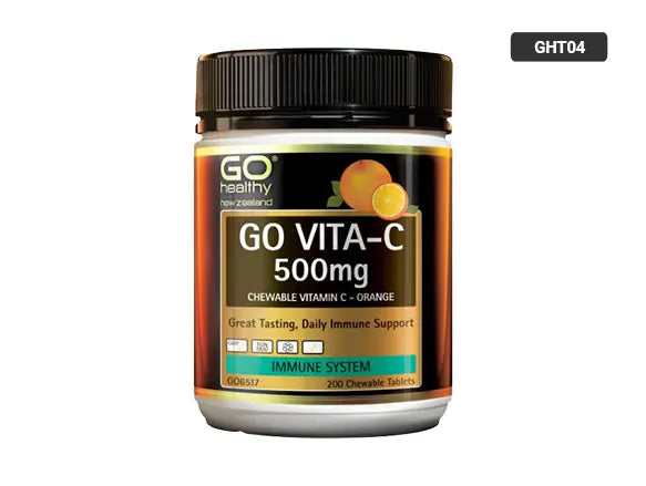 Go Healthy Go Vita-C 500mg 200 Chewable Tablets in Sri Lanka - supplementvault.lk