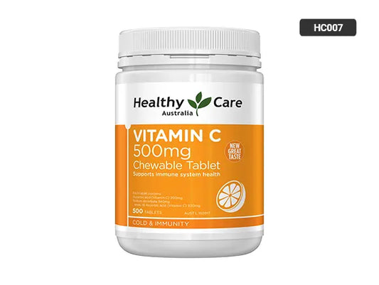 Healthy Care Vitamin C 500mg Chewable 500 Tablets in Sri Lanka -supplementvault.lk