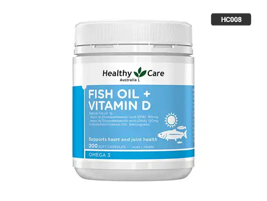 Healthy Care Fish Oil + Vitamin D 200 Capsules in Sri Lanka