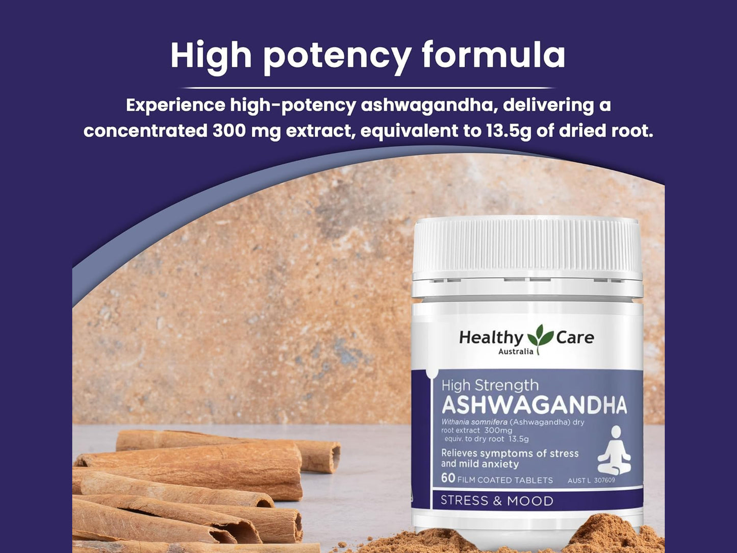 Healthy Care High Strength Ashwagandha 60 Tablets