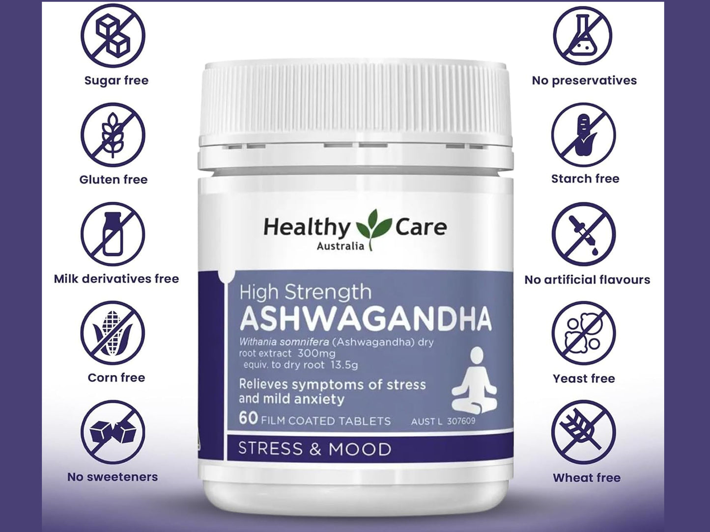 Healthy Care High Strength Ashwagandha 60 Tablets